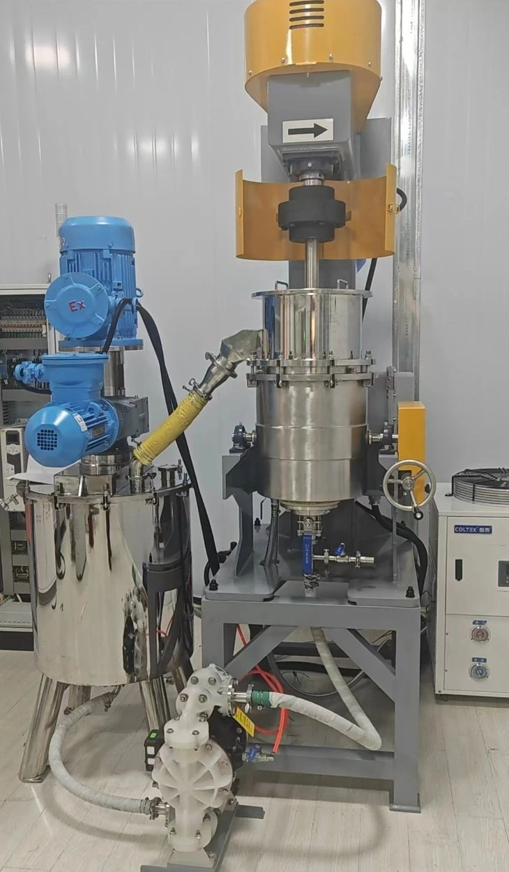 青岛富锐德循环式搅拌球磨——解决大颗粒难题